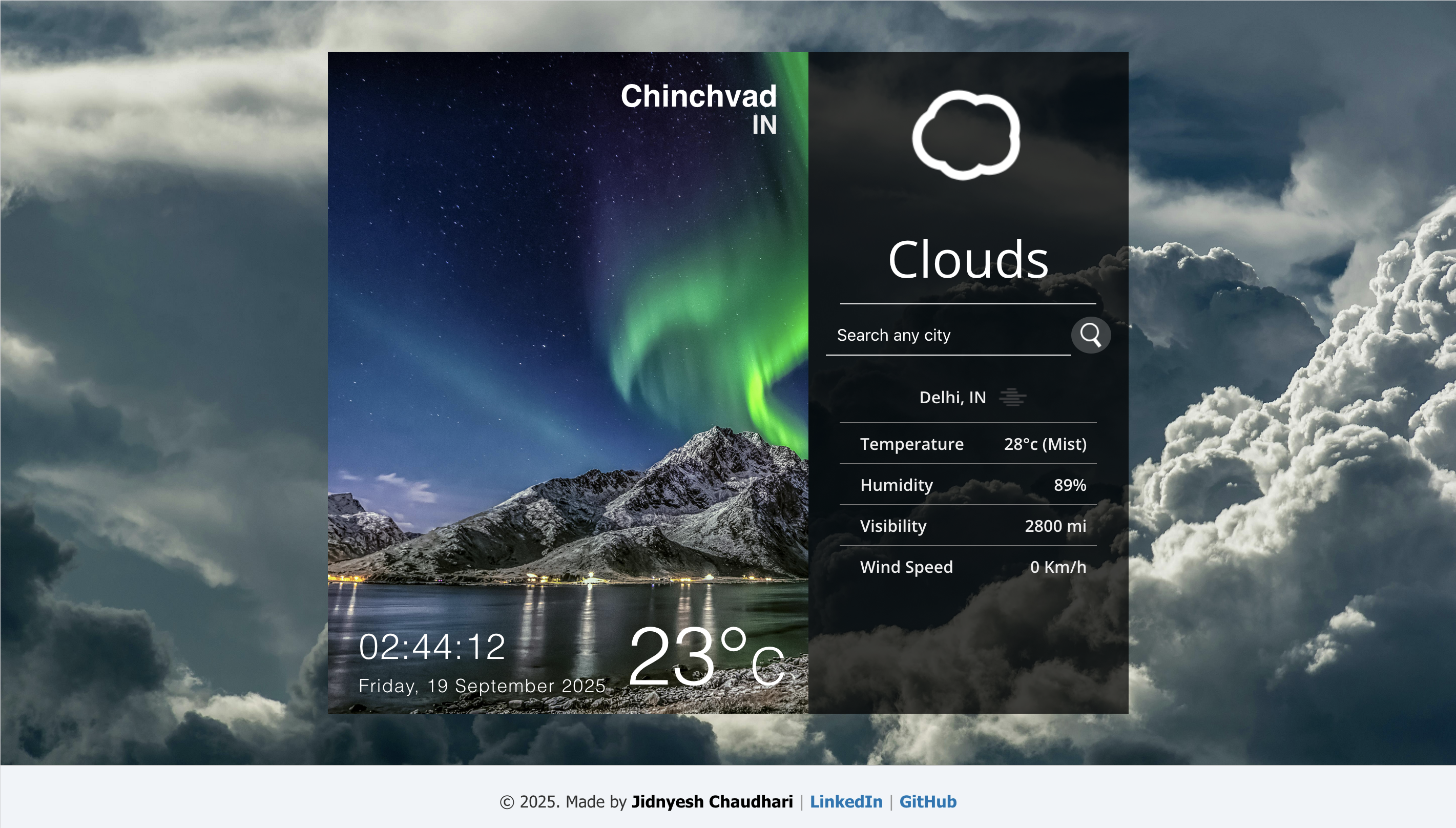 Live Weather App
